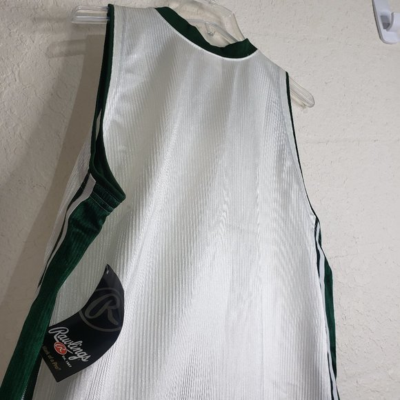 NWT Rawlings Green/White/Cream Basketball Jersey L - Picture 10 of 16
